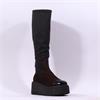 Marco Moreo Vale Stretch Knee High - Brown Suede